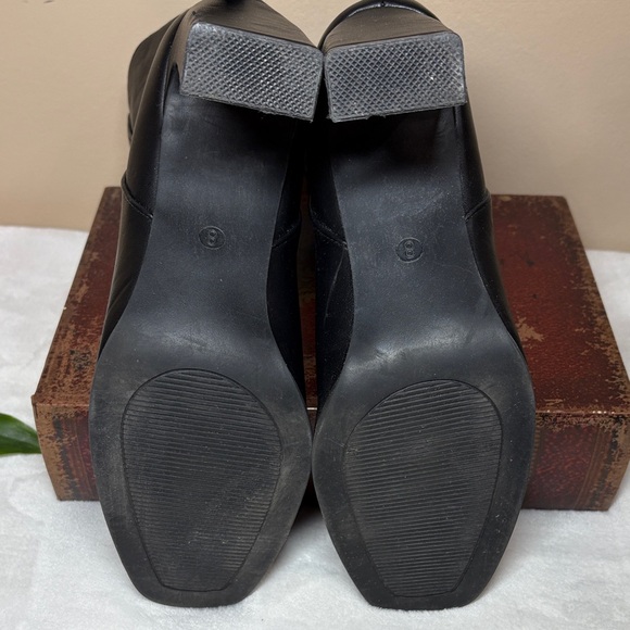 Maurices McKayla Black 3.25” Heeled Faux Leather Boots, 8 - Picture 8 of 11